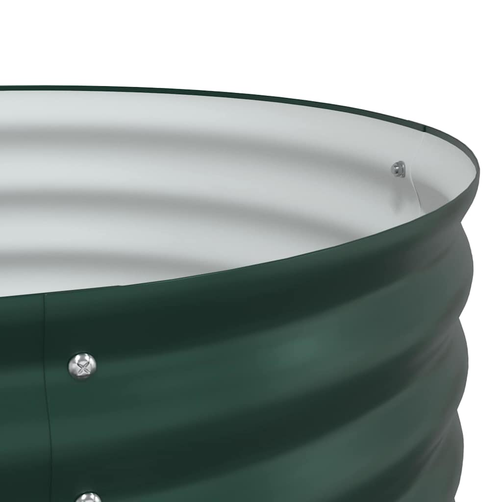 Letto rialzato da giardino Verde 240 x 80 x 81 cm Acciaio