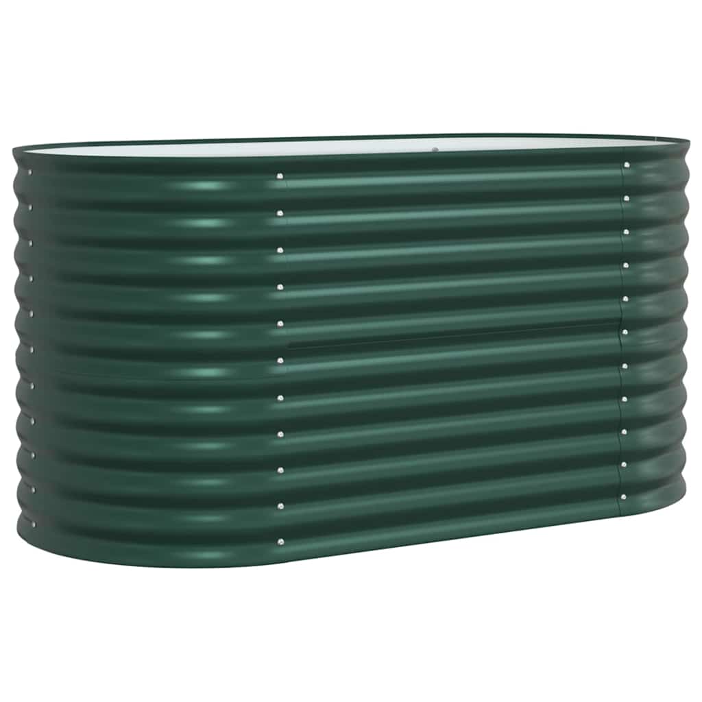 Letto rialzato da giardino Verde 160 x 80 x 81 cm Acciaio