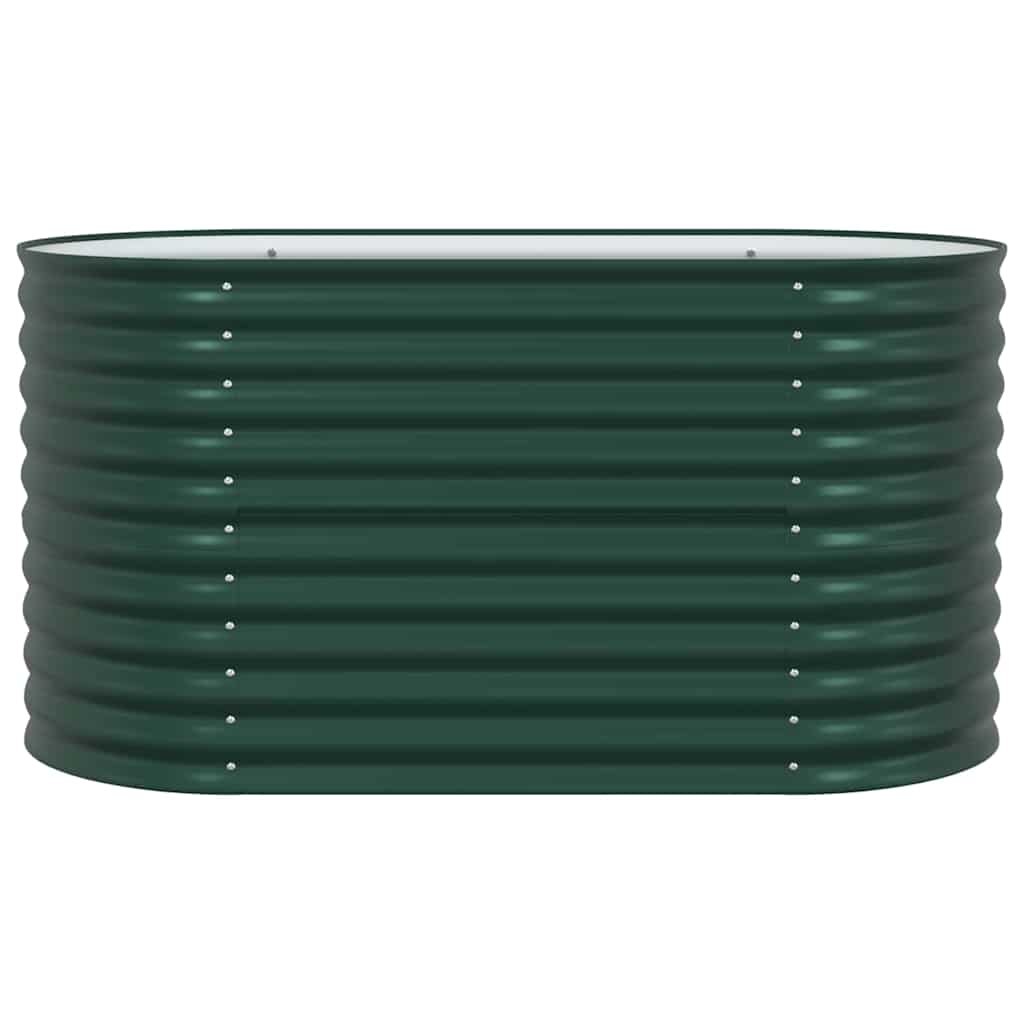 Letto rialzato da giardino Verde 160 x 80 x 81 cm Acciaio