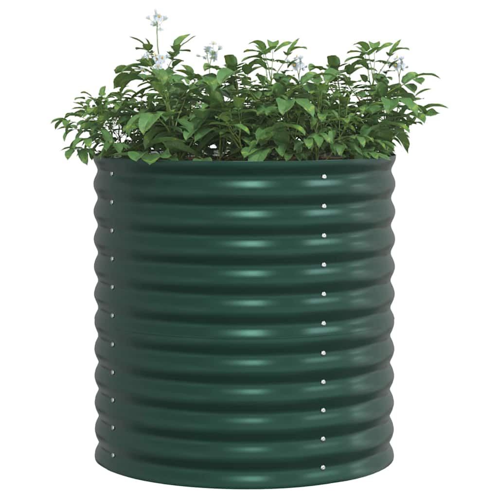 Letto rialzato da giardino Verde 80 x 80 x 81 cm Acciaio