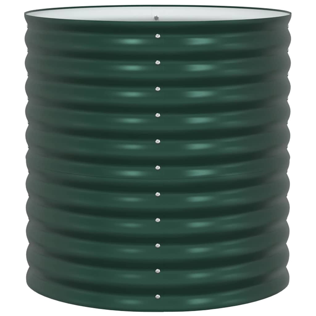 Letto rialzato da giardino Verde 80 x 80 x 81 cm Acciaio