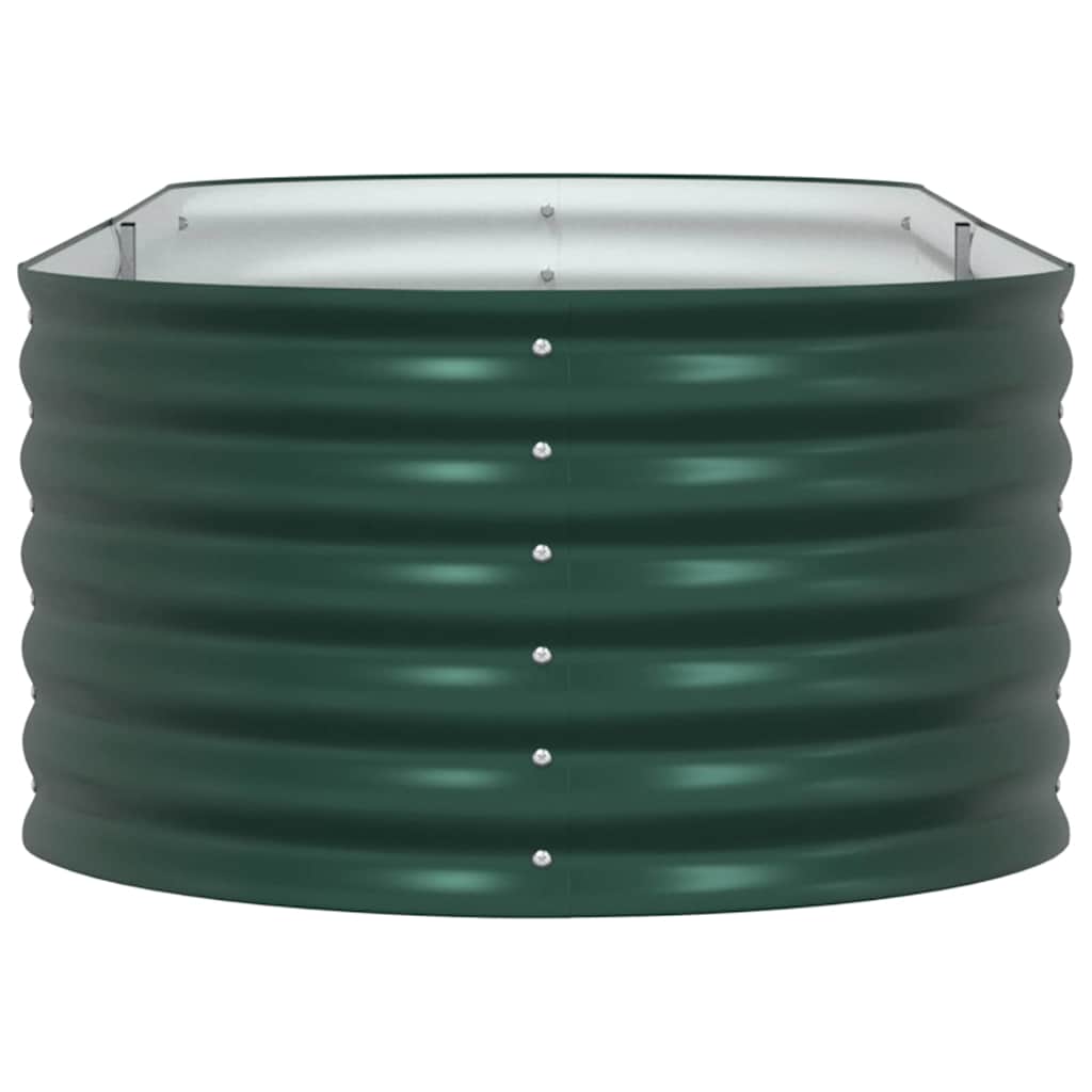 Letto rialzato da giardino Verde 240 x 80 x 44 cm Acciaio