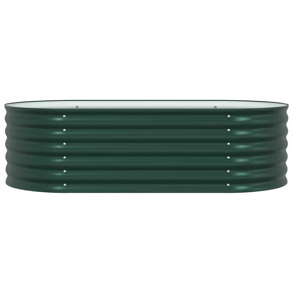 Letto rialzato da giardino Verde 160 x 80 x 44 cm Acciaio