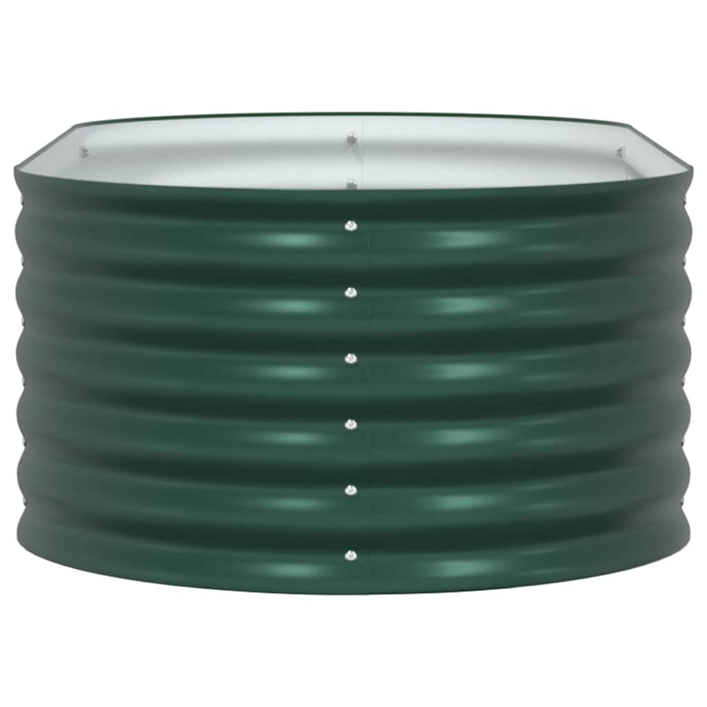 Letto rialzato da giardino Verde 160 x 80 x 44 cm Acciaio