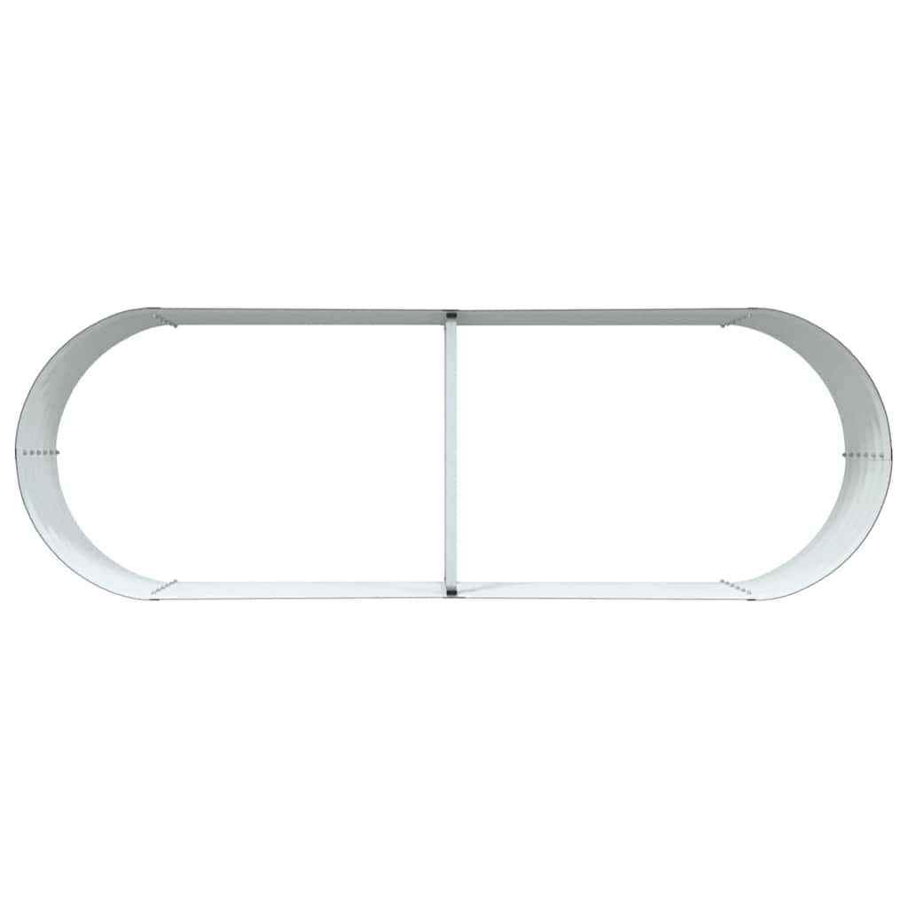 Letto rialzato da giardino Marrone 240 x 80 x 44 cm Acciaio