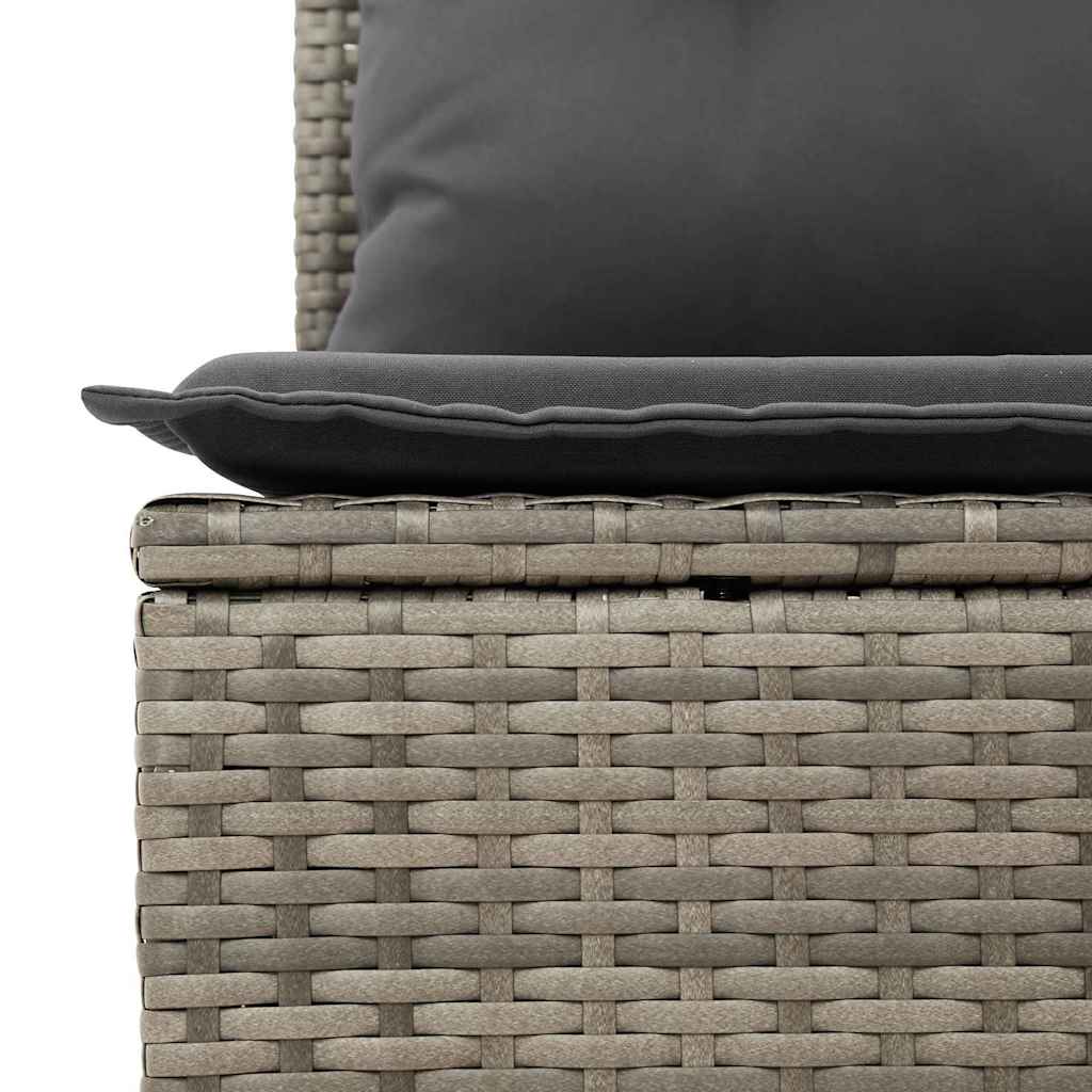 Set da Pranzo per Giardino Grigio e Marrone 100 x 55 x 73 cm