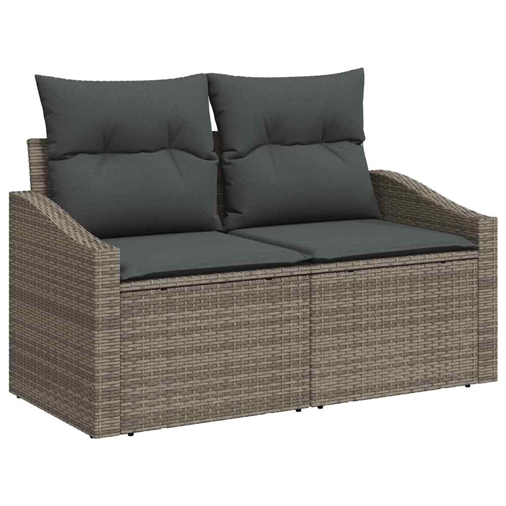 Set da Pranzo per Giardino Grigio e Marrone 100 x 55 x 73 cm