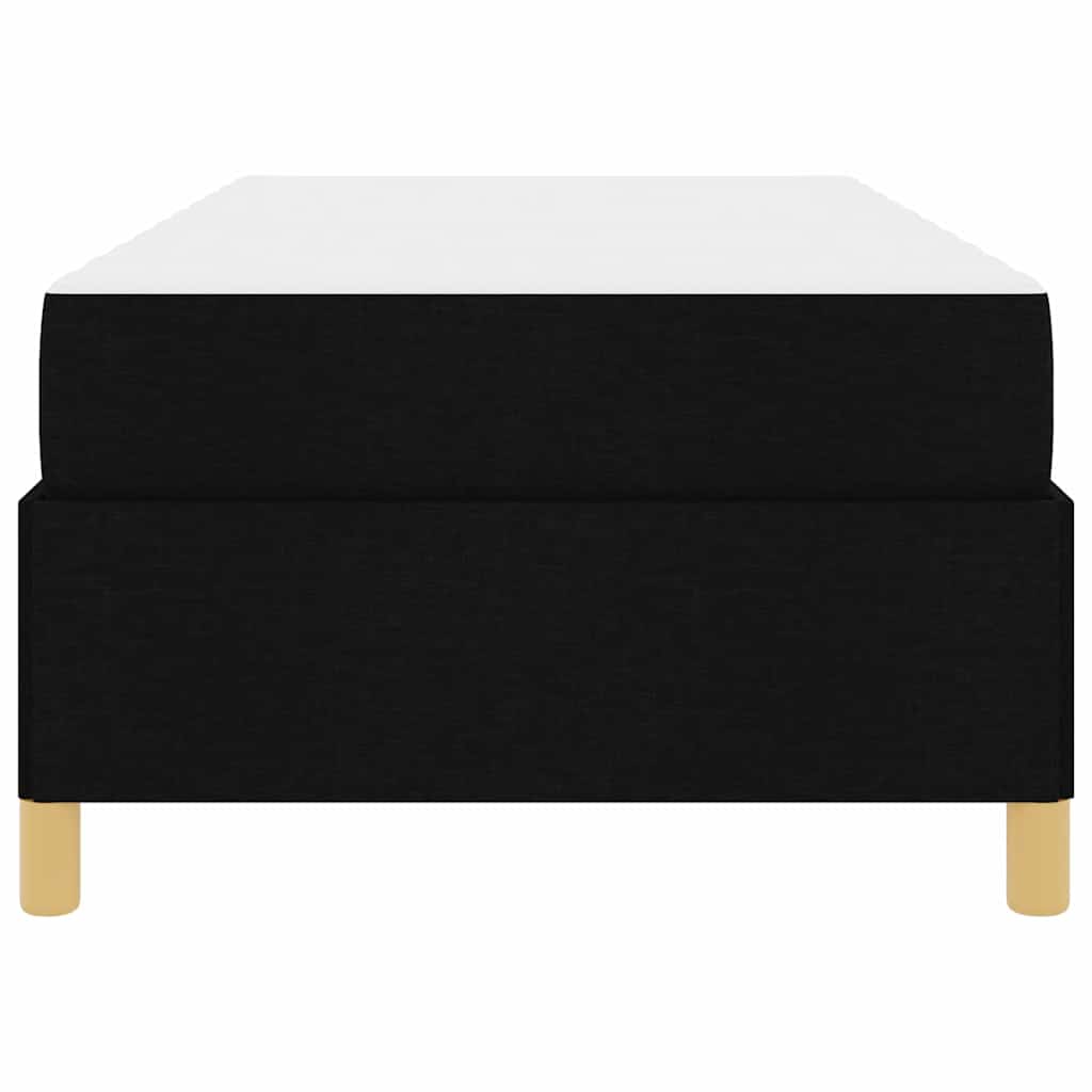 Letto a molle Nero e Bianco e Nero 100 x 200 cm Tessuto