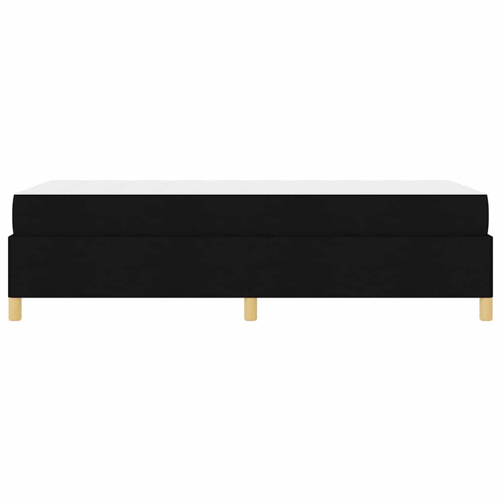 Letto a molle Nero e Bianco e Nero 100 x 200 cm Tessuto
