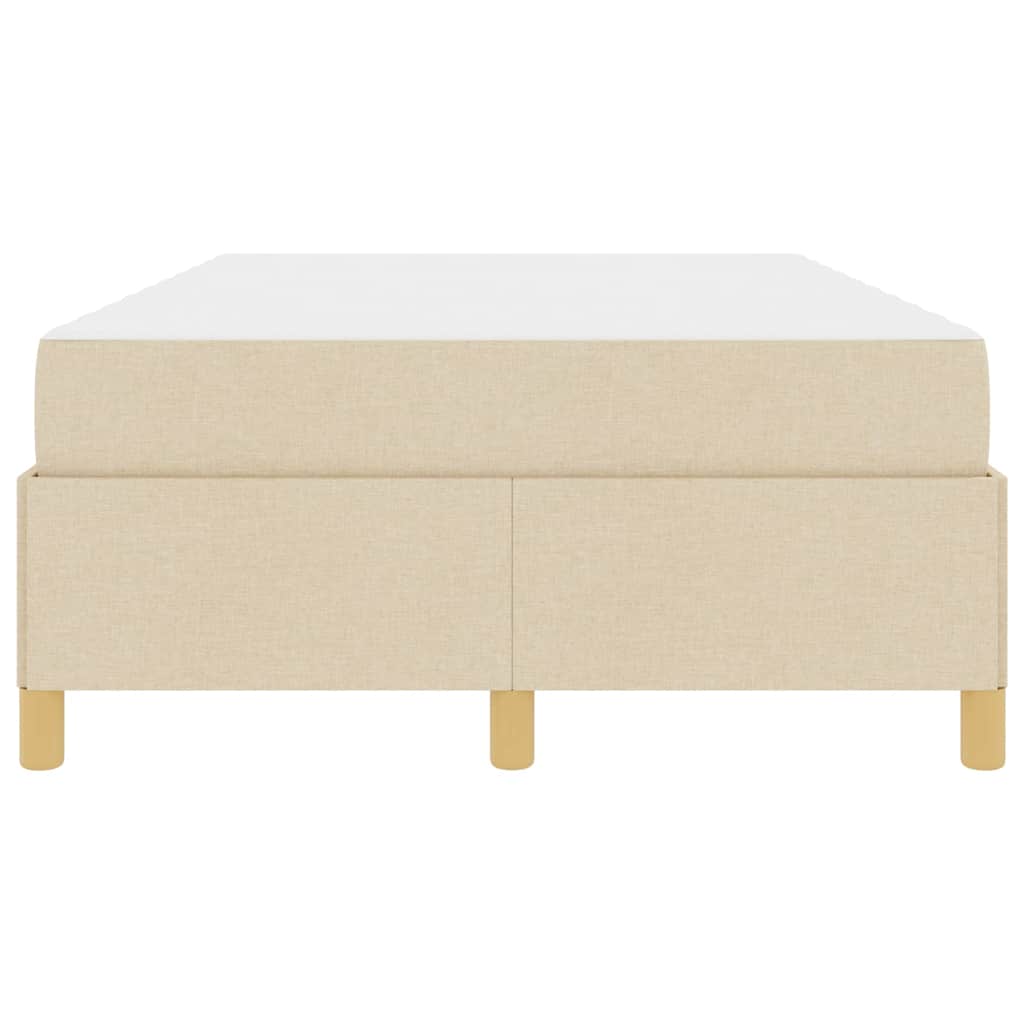 Letto a molle Bianco e crema 120 x 190 cm Poliestere