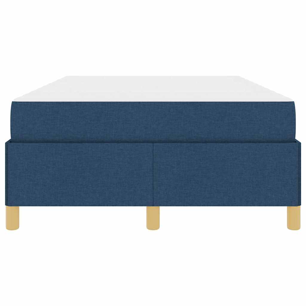Letto a molle con materasso Blu e Bianco 120 x 200 cm Tessuto