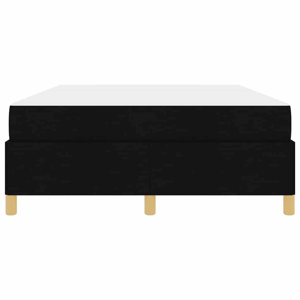 Letto a molle Nero e Bianco e Nero 140 x 200 cm Tessuto