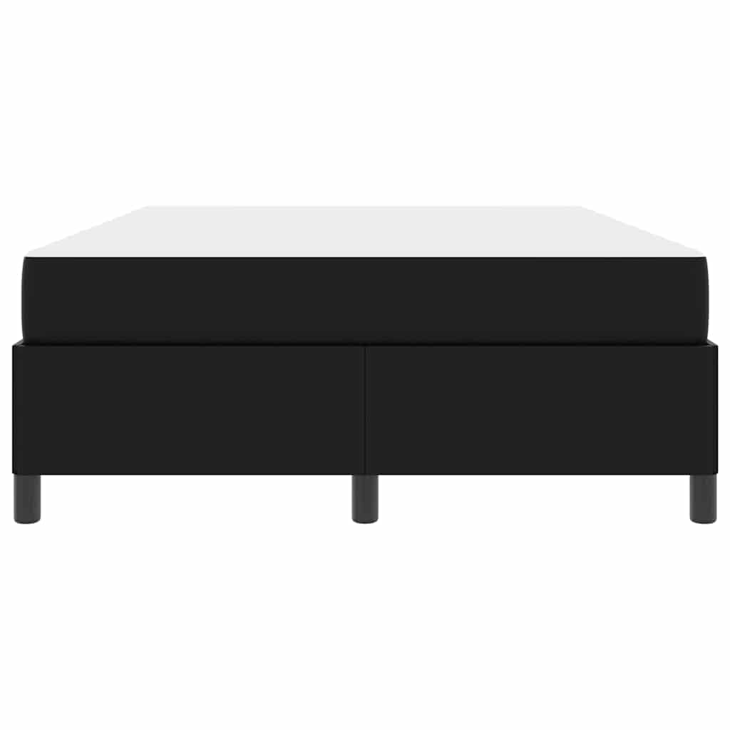 Struttura letto con materasso Nero 160 x 200 cm Pelle sintetica