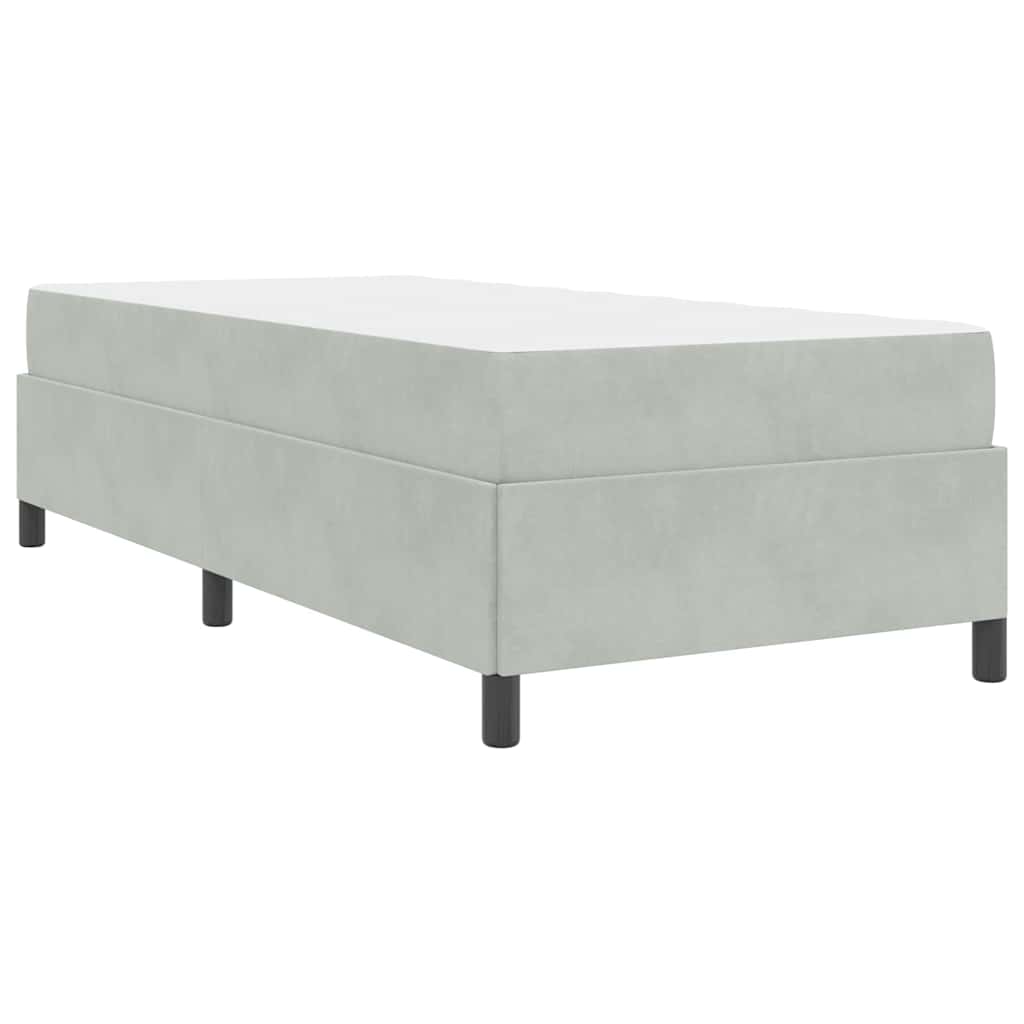 Struttura del letto Grigio chiaro, Grigio e Bianco 90 x 200 cm