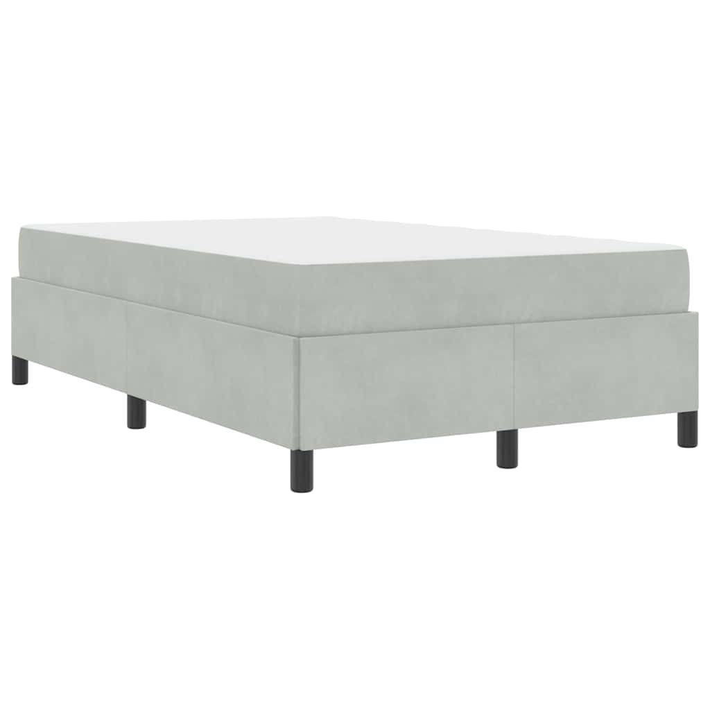 Struttura del letto Bianco, Grigio chiaro e Bianco 120 x 200 cm