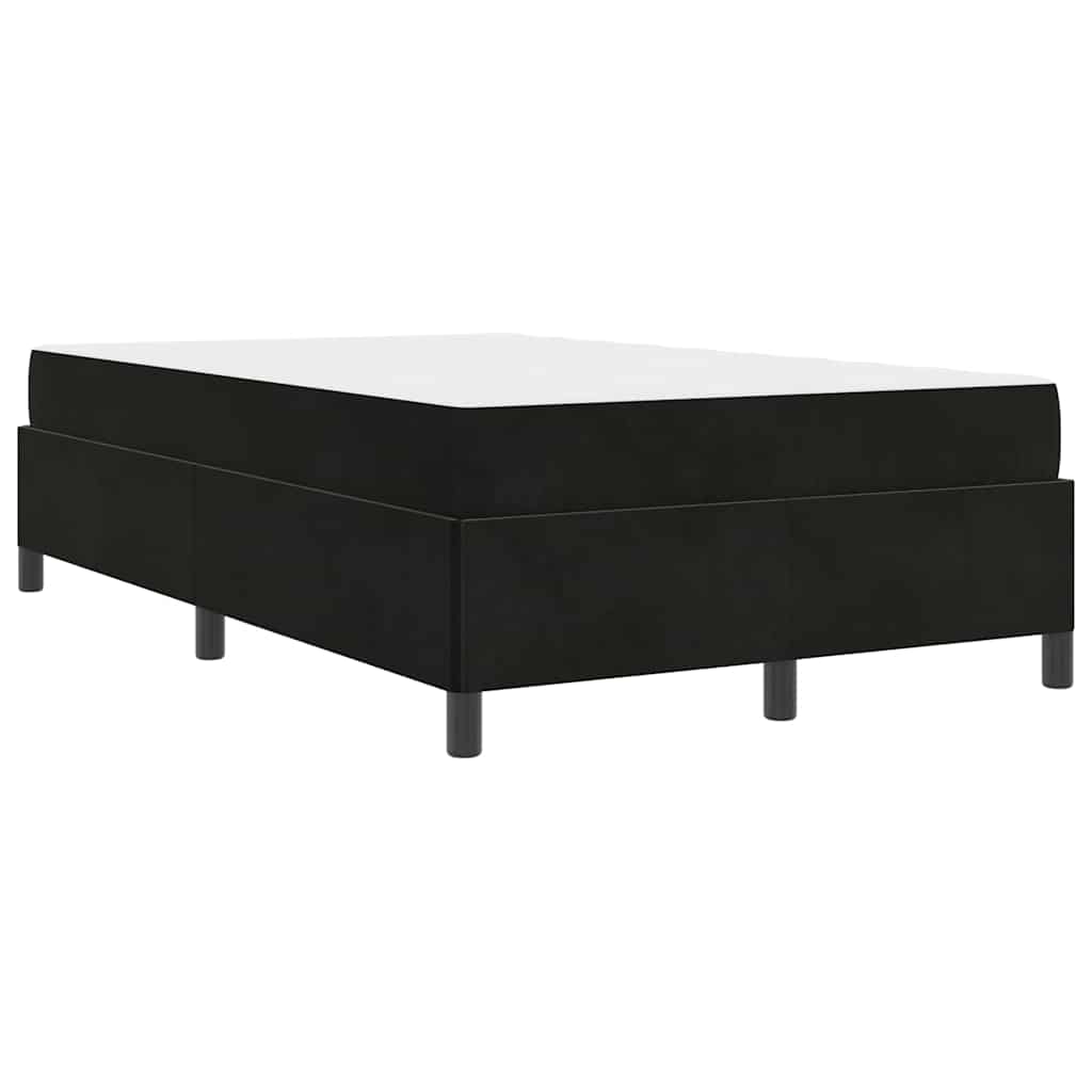 Struttura del letto Nero e Bianco e Nero 120 x 200 cm Velluto