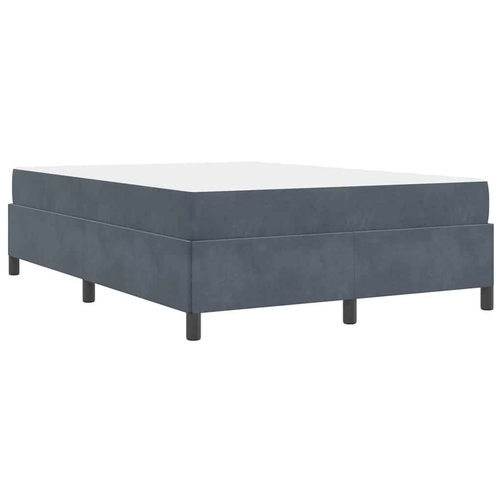 Struttura del letto Bianco, Grigio scuro e Grigio 140 x 190 cm