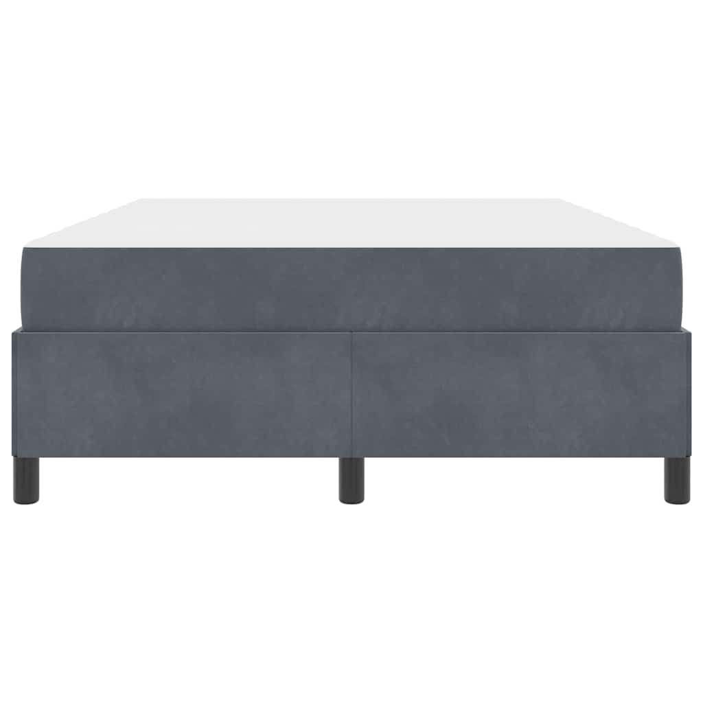 Struttura del letto Bianco, Grigio scuro e Grigio 140 x 190 cm