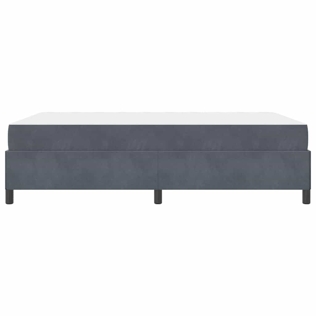 Struttura del letto Bianco, Grigio scuro e Grigio 140 x 190 cm