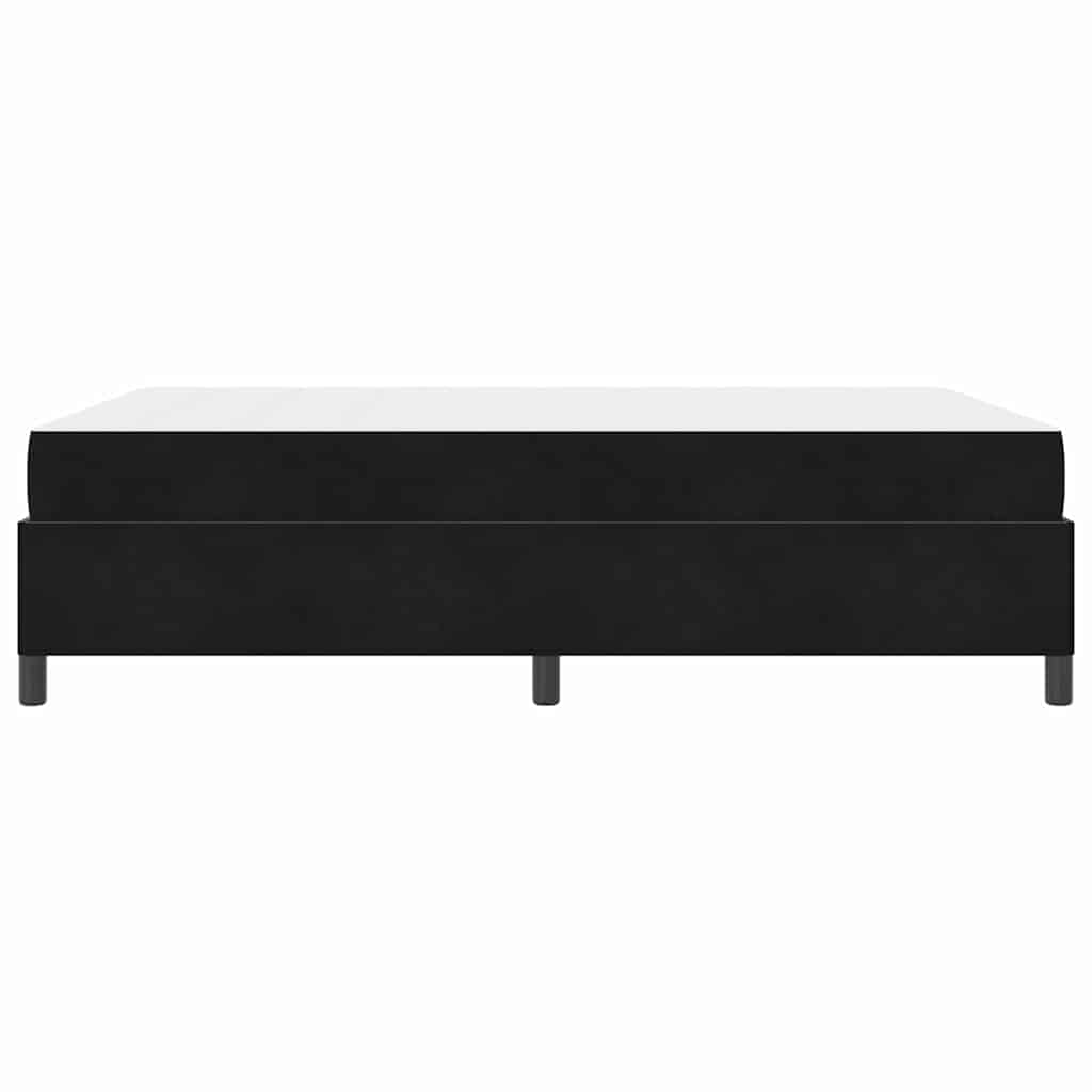 Struttura del letto Nero e Bianco e Nero 140 x 190 cm Velluto