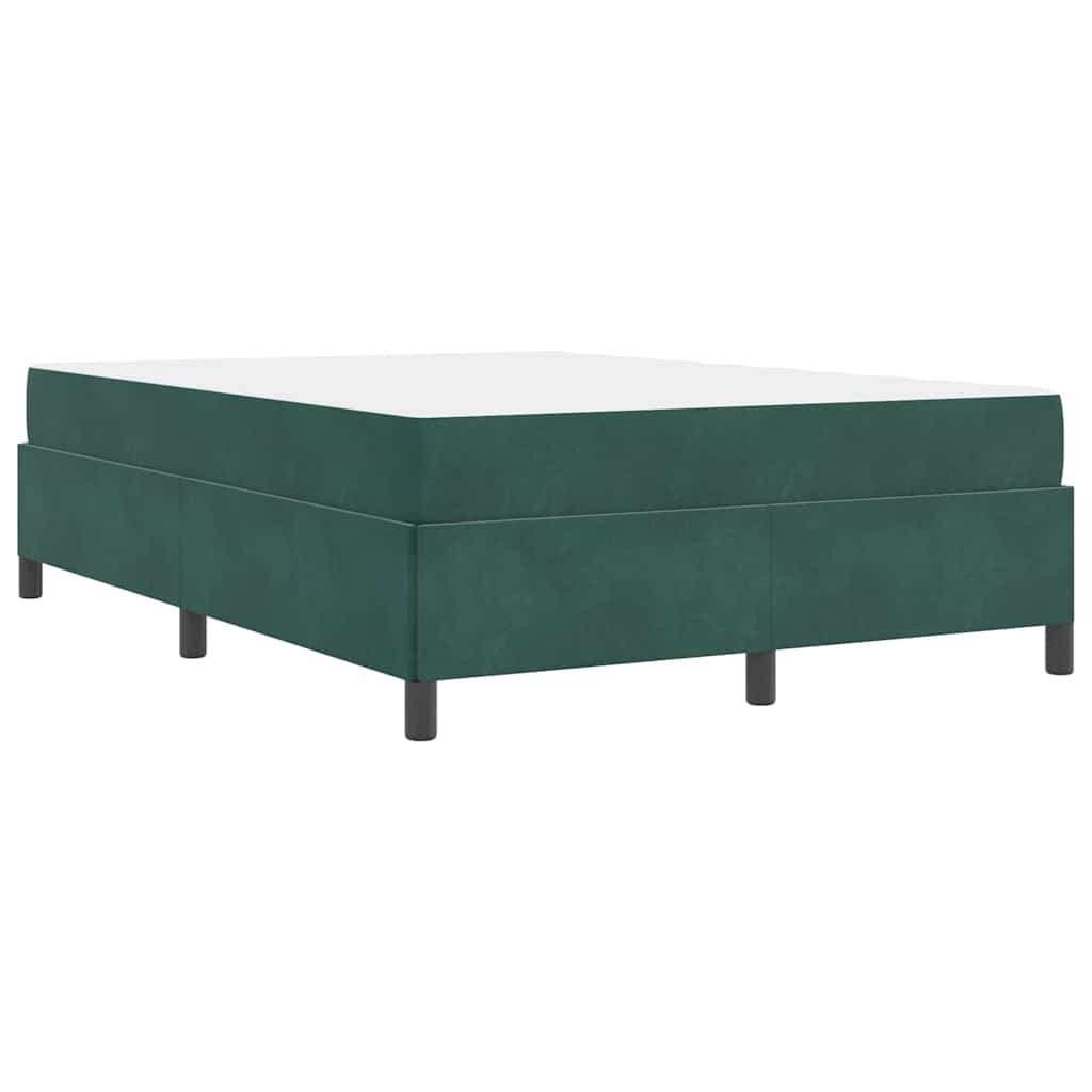Struttura del letto Verde scuro, Bianco e Verde 140 x 190 cm