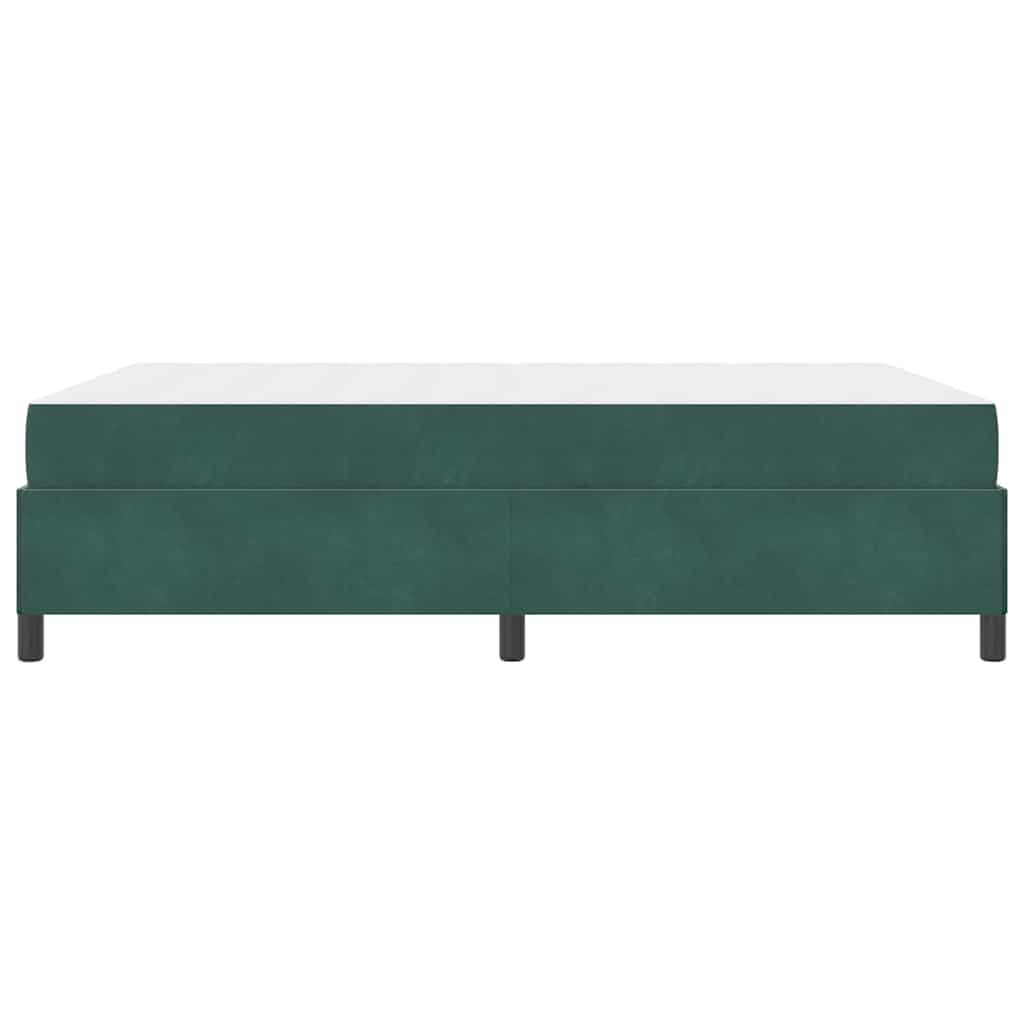 Struttura del letto Verde scuro, Bianco e Verde 140 x 190 cm