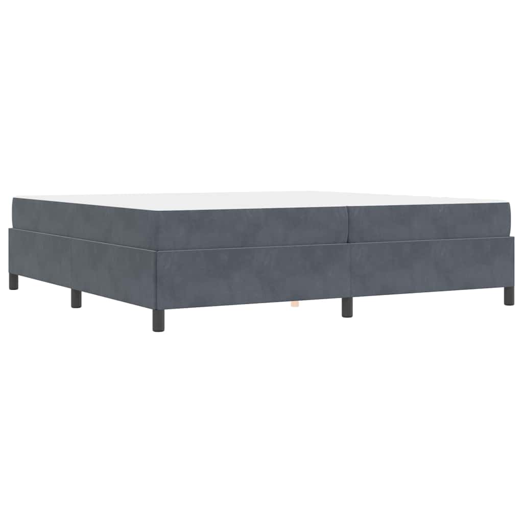 Struttura del letto Grigio scuro, Grigio e Bianco 200 x 200 cm