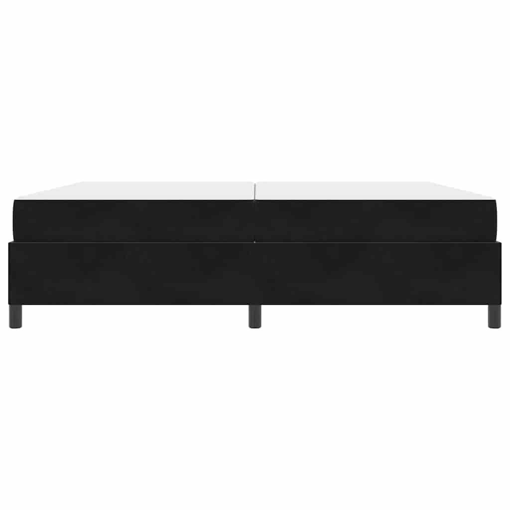 Struttura del letto Nero e Bianco e Nero 200 x 200 cm Velluto
