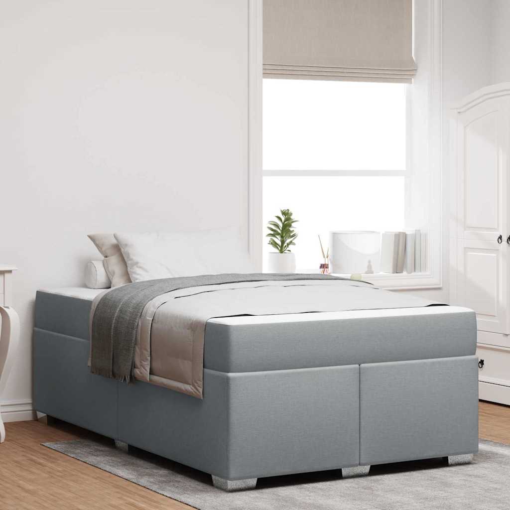 Struttura del letto Grigio chiaro 120 x 200 cm Tessuto