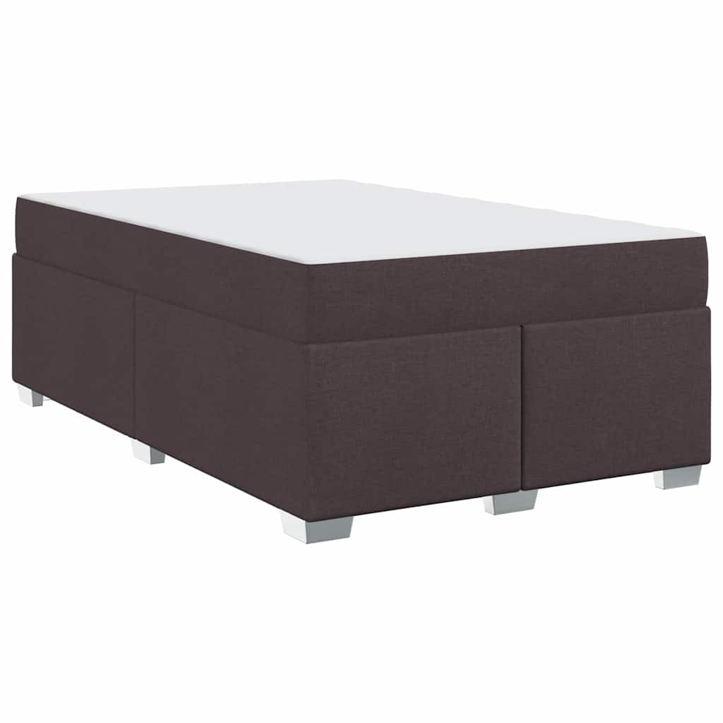 Struttura del letto Marrone scuro 120 x 200 cm Tessuto