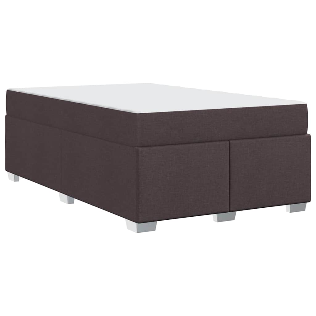 Struttura del letto Marrone scuro 120 x 200 cm Tessuto