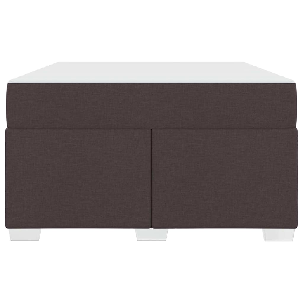 Struttura del letto Marrone scuro 120 x 200 cm Tessuto