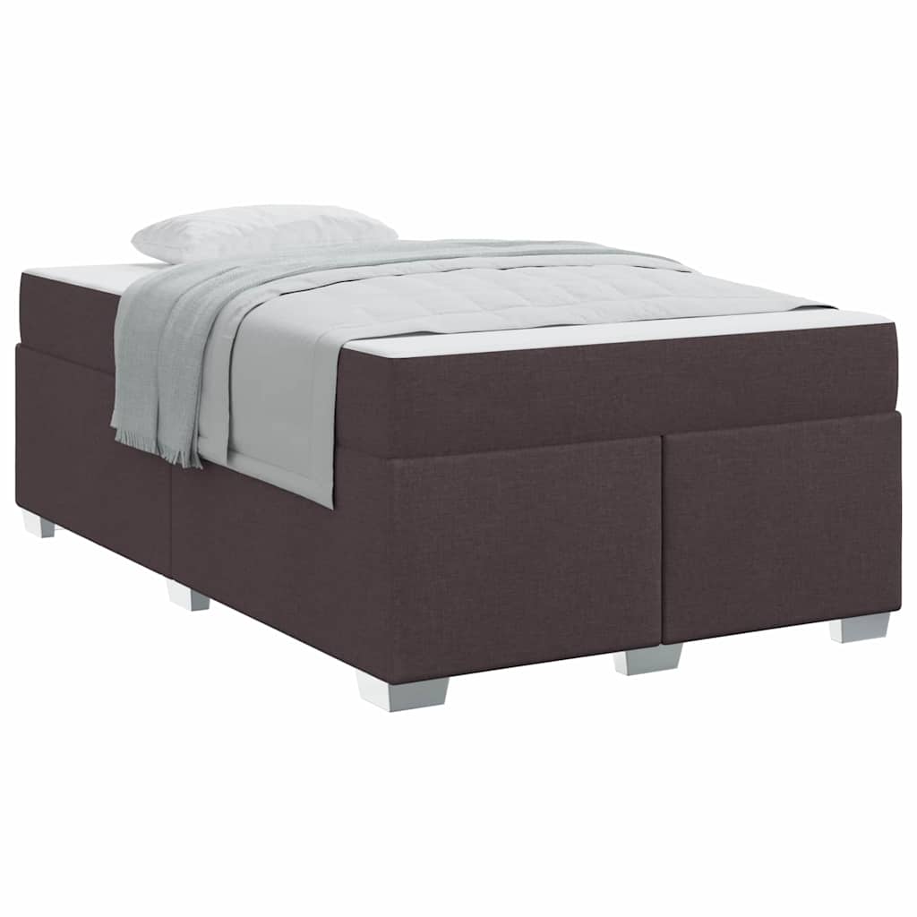 Struttura del letto Marrone scuro 120 x 200 cm Tessuto