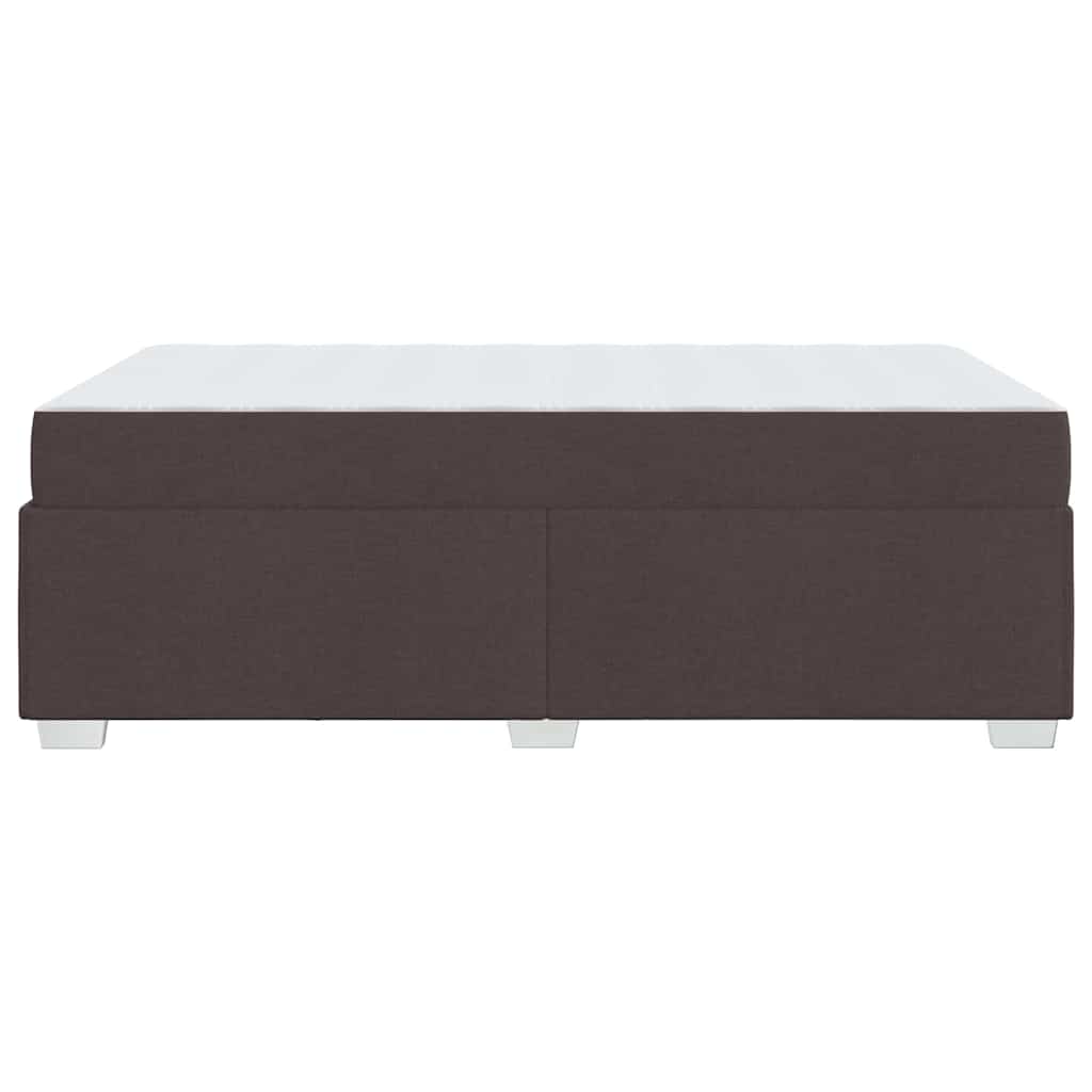 Struttura del letto Marrone scuro 120 x 200 cm Tessuto