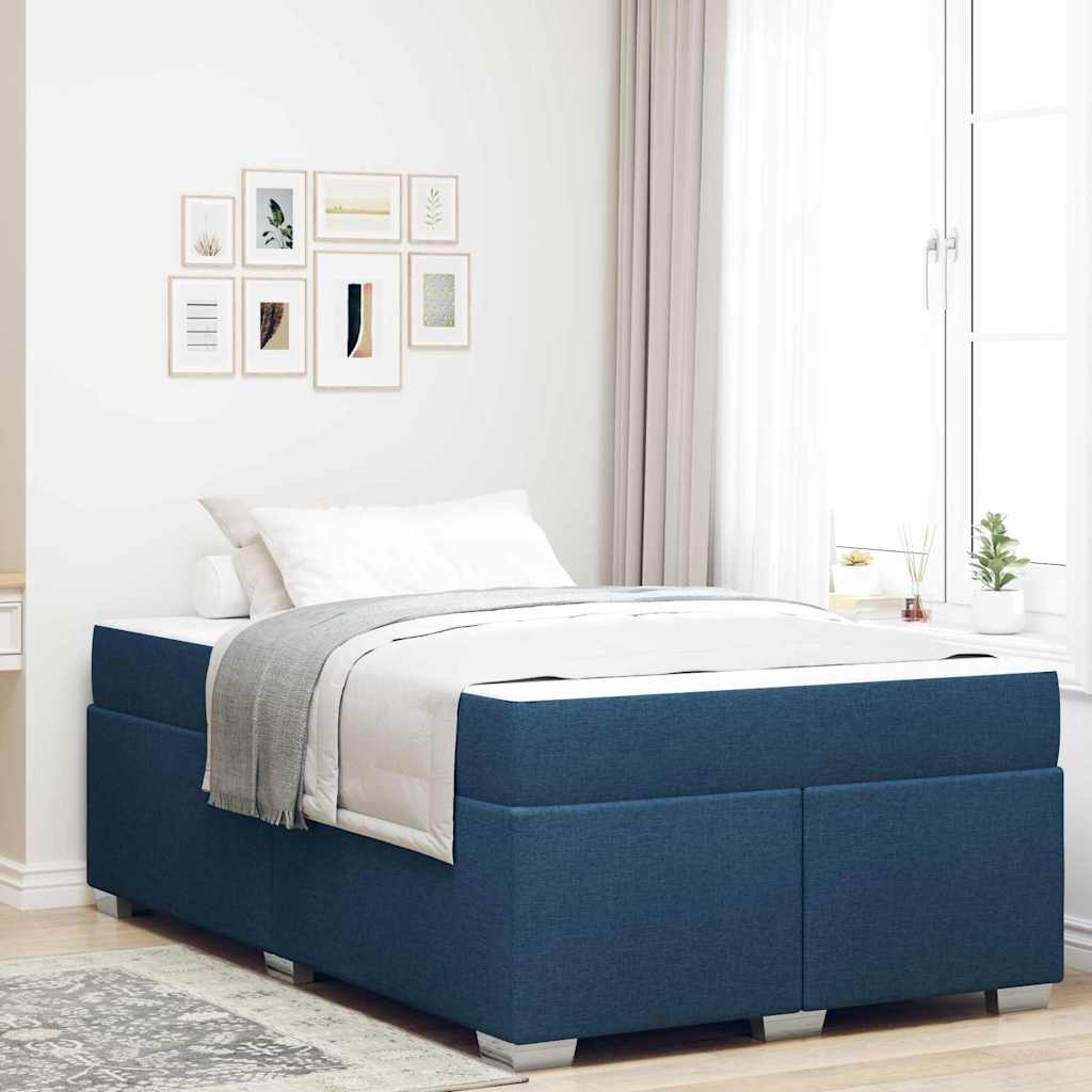 Struttura del letto Blu 120 x 200 cm Tessuto