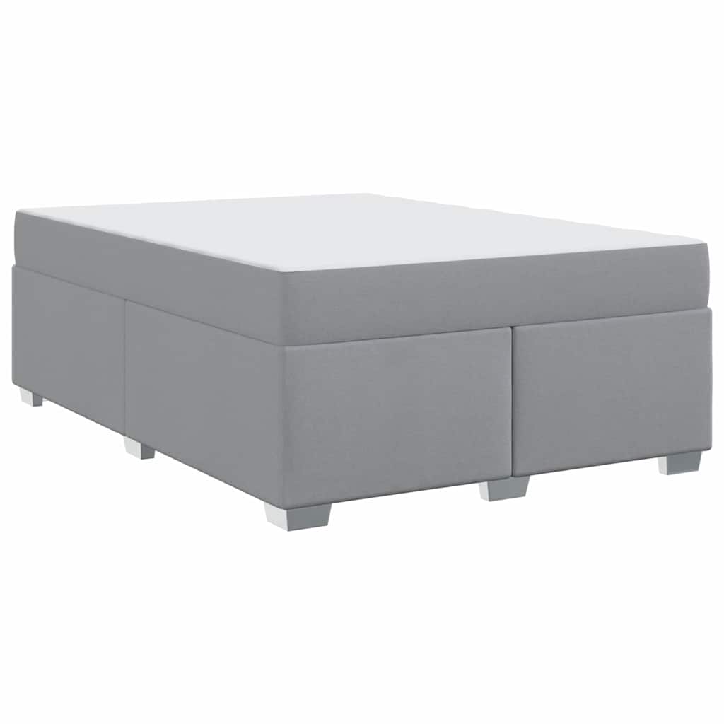 Struttura del letto Grigio chiaro 160 x 200 cm Tessuto