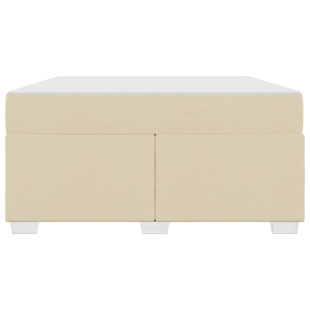 Struttura del letto Crema 160 x 200 cm Tessuto