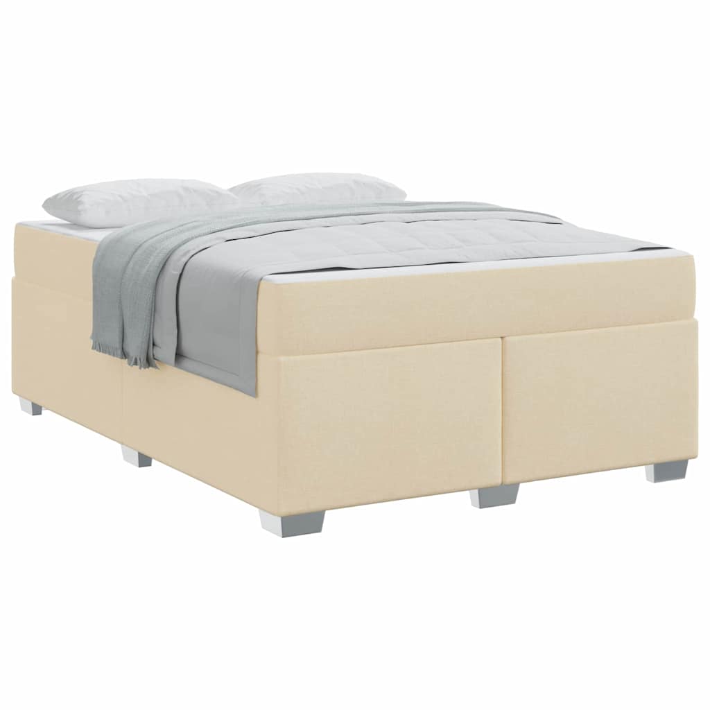 Struttura del letto Crema 160 x 200 cm Tessuto