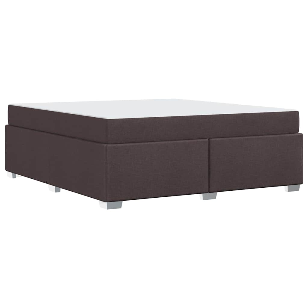 Struttura del letto Marrone scuro 180 x 200 cm Tessuto
