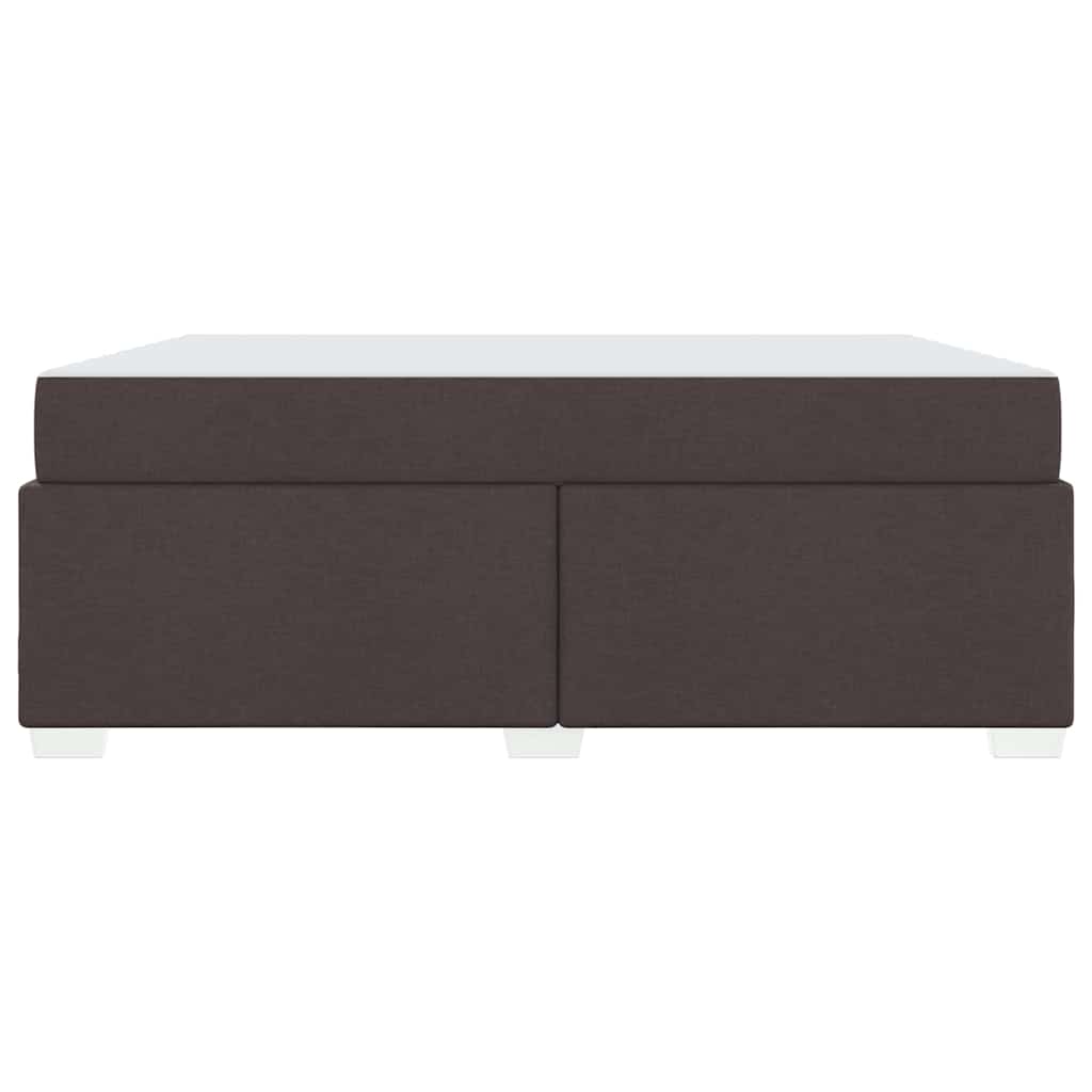 Struttura del letto Marrone scuro 180 x 200 cm Tessuto