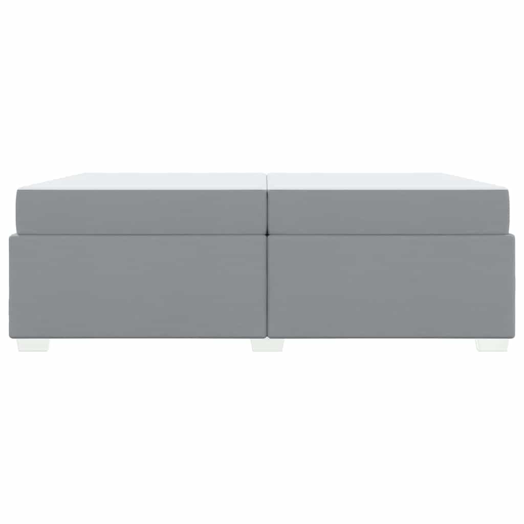 Struttura del letto Grigio chiaro 200 x 200 cm Tessuto
