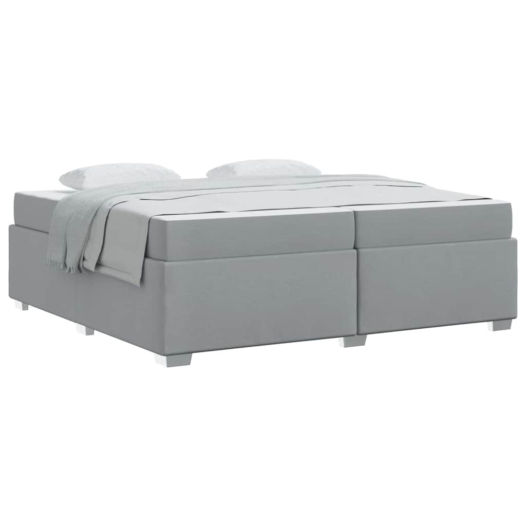 Struttura del letto Grigio chiaro 200 x 200 cm Tessuto