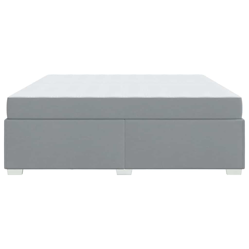 Struttura del letto Grigio chiaro 200 x 200 cm Tessuto