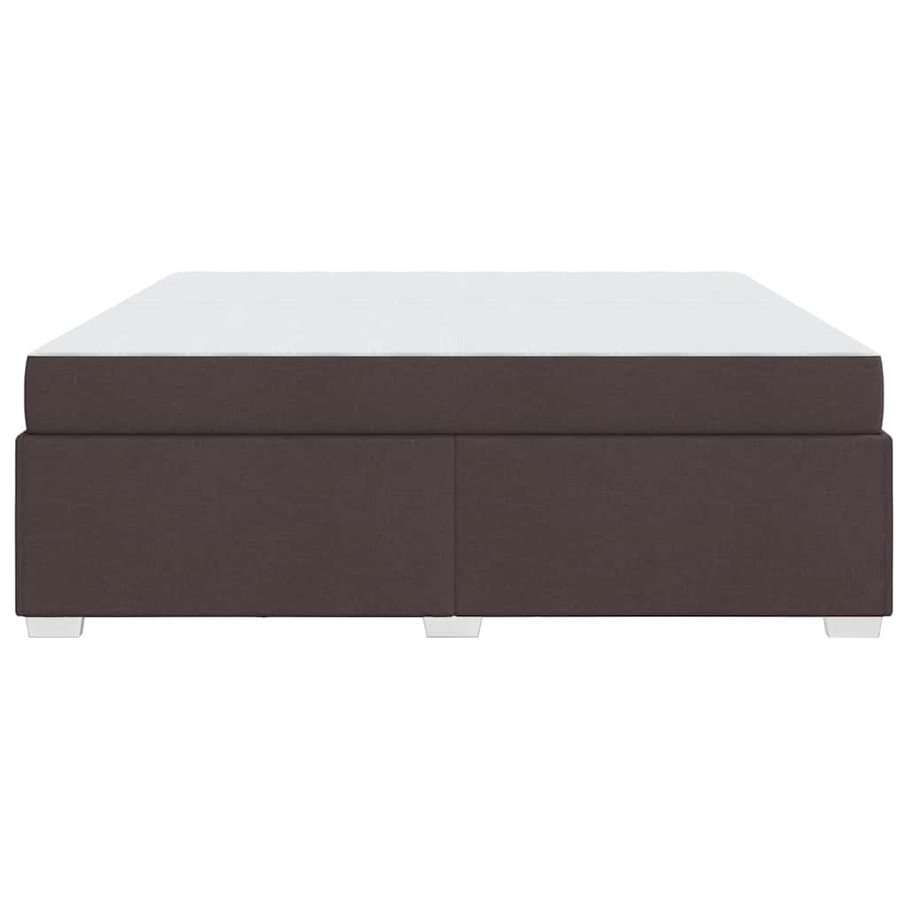 Struttura del letto Marrone scuro 200 x 200 cm Tessuto