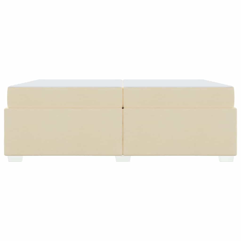 Struttura del letto Crema 200 x 200 cm Tessuto