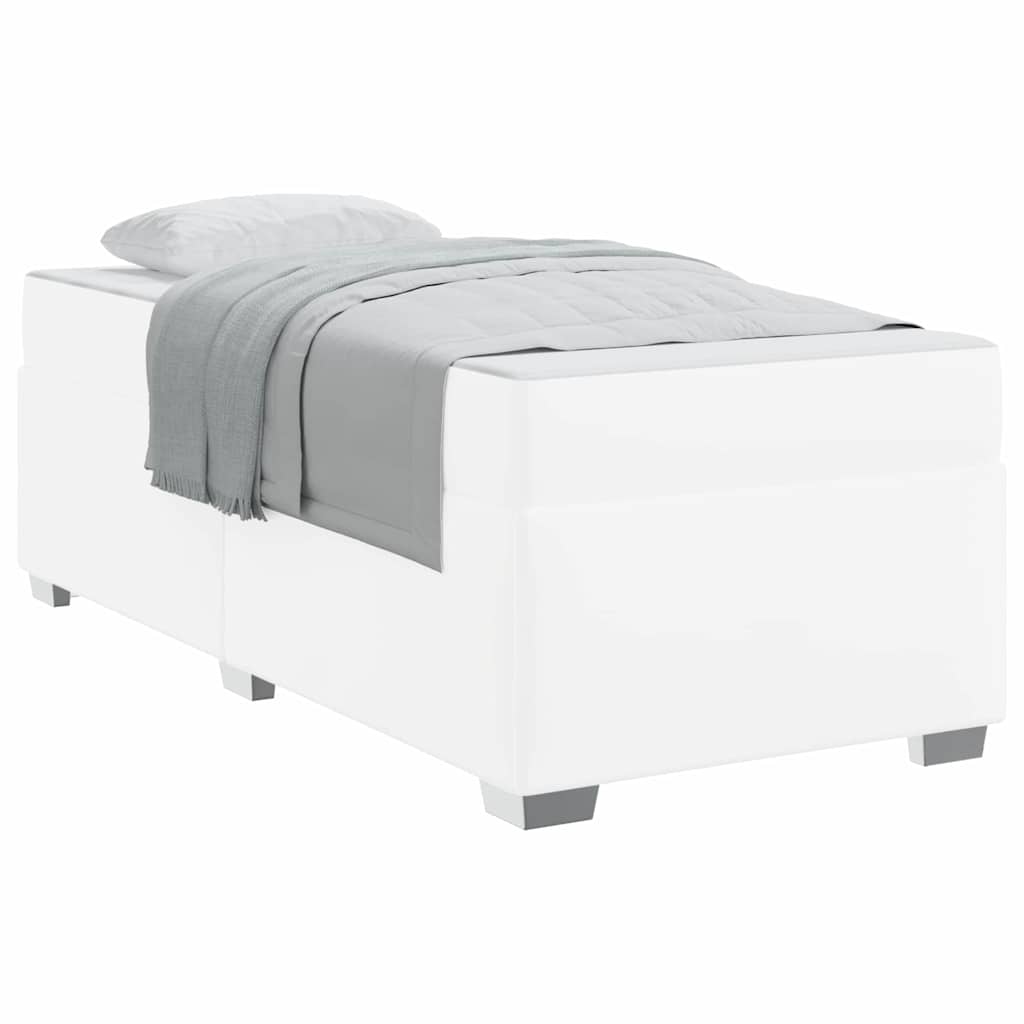 Struttura del letto Bianco 80 x 200 cm Pelle sintetica