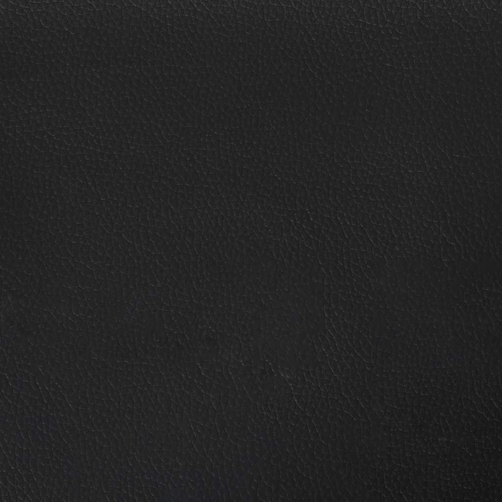 Struttura del letto con materasso Nero 90 x 190 cm Tessuto