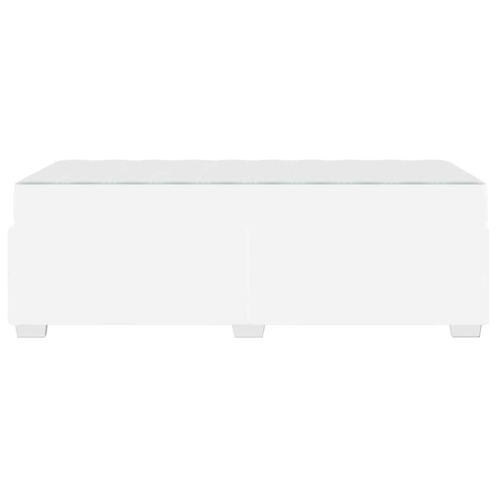 Struttura del letto Bianco 90 x 190 cm Pelle sintetica