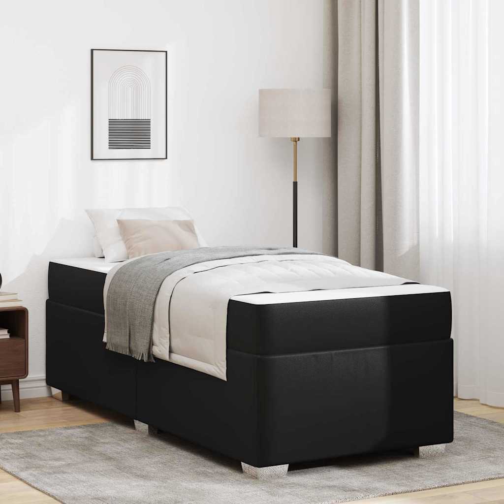 Struttura del letto Nero 90 x 200 cm Pelle sintetica
