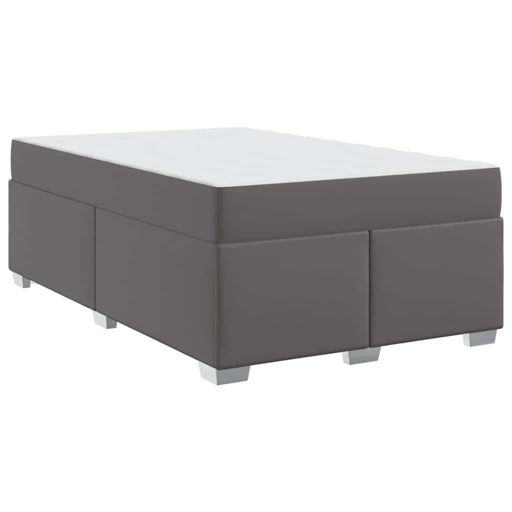 Struttura del letto Grigio 120 x 190 cm Pelle sintetica